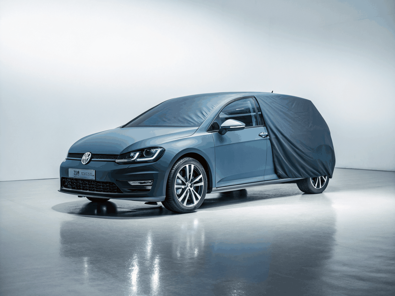 2019 Volkswagen Golf 2.0 TDI GT in studio lighting
